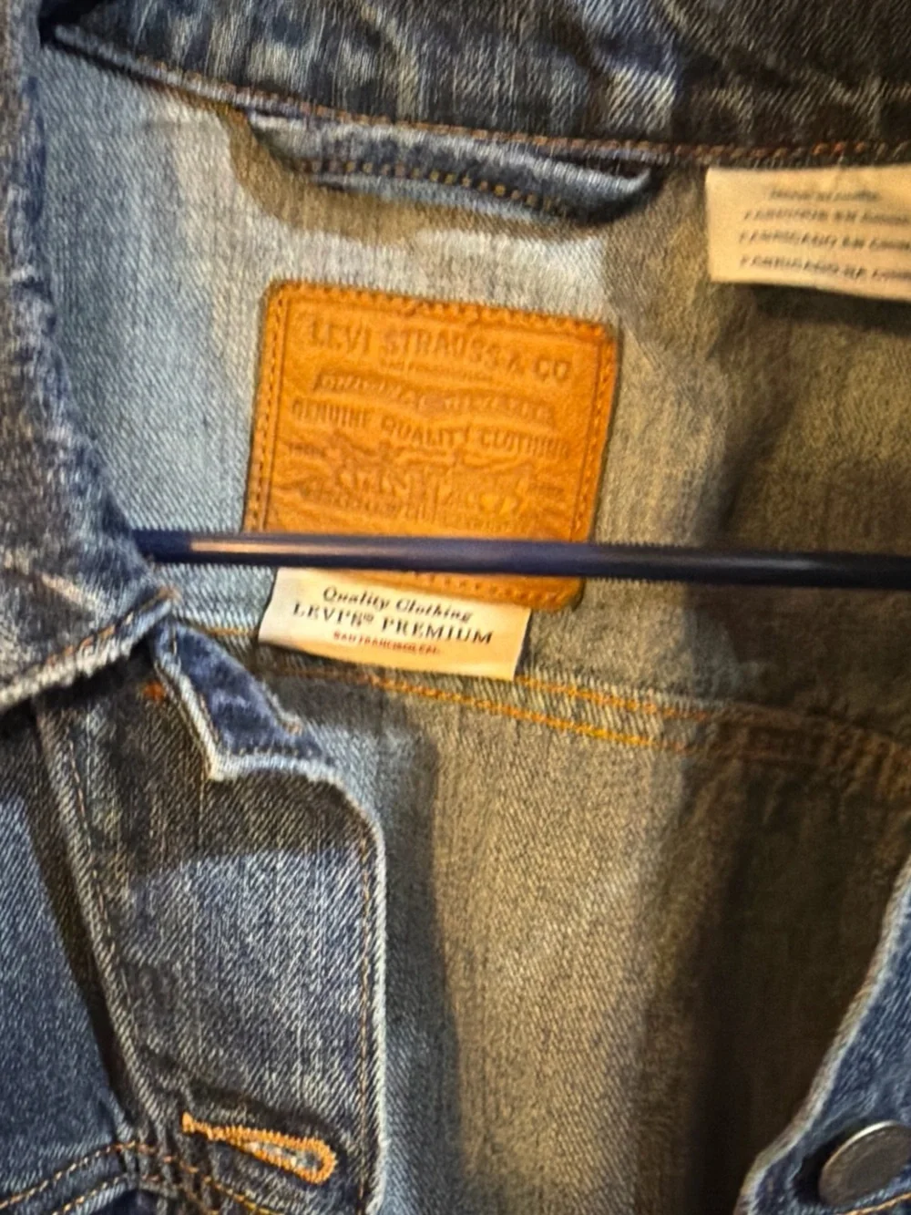 LEVI'S Jacket women blue denim jacket sz  medium